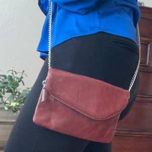 HOBO adjustable cross body leather purse